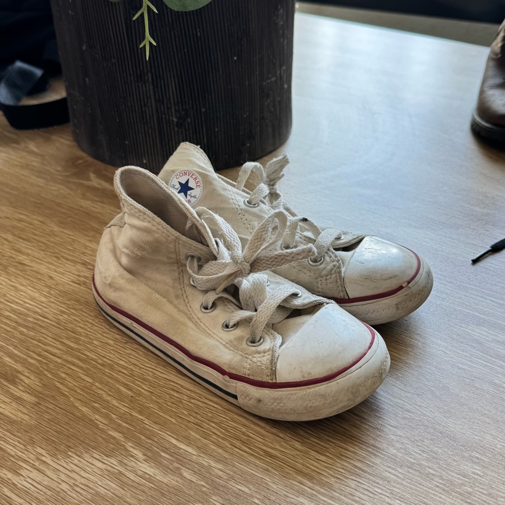 Converse Kids White High-Top Sneakers